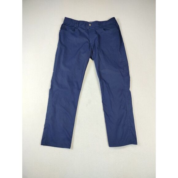 Peter Millar Pants Men's‎ 36 Blue Golf Performance EB66 Athletic Athleisure - Picture 1 of 16